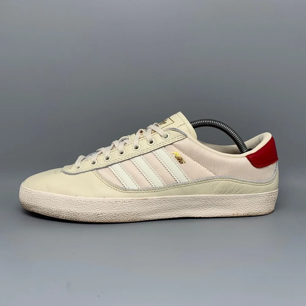 Adidas‎ Puig Indoor White Red Soccer Shoes GW3150 Men’s Sz 10.5